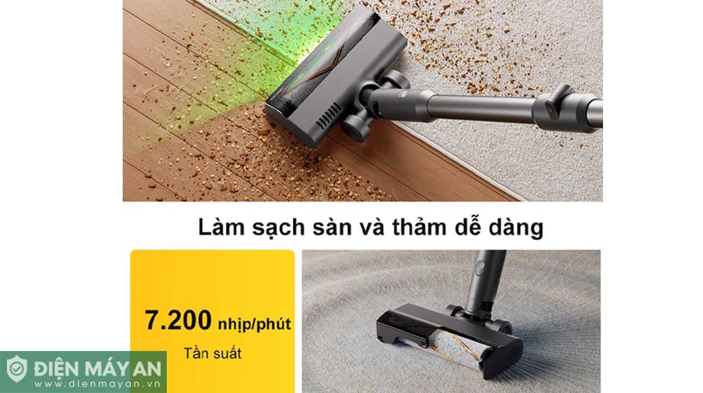 Máy hút bụi cầm tay Roborock H60 Ultra - Đen